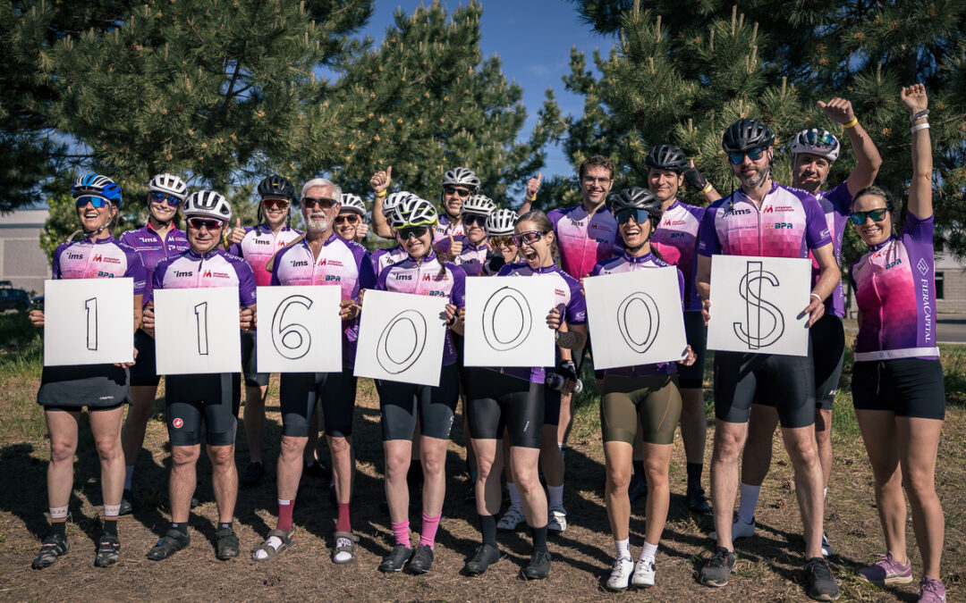 Plus de 150 cyclistes ont pédalé pour de bonnes causes, récoltant plus de 116 000 $  