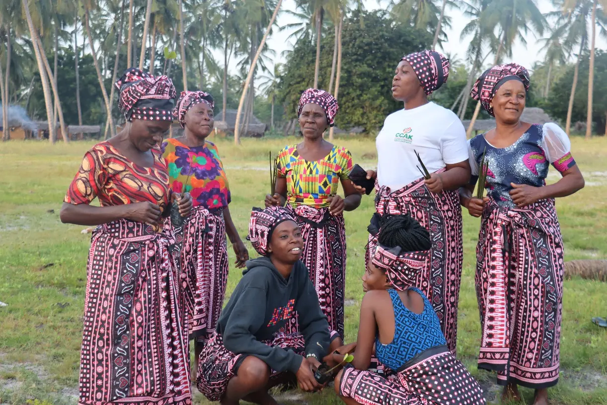 Quelques membres du groupe pendant le tournage du documentaire.